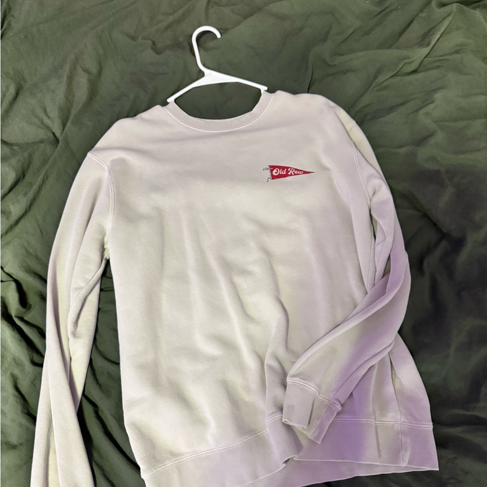 White Red Long Sleeve Sweatshirt